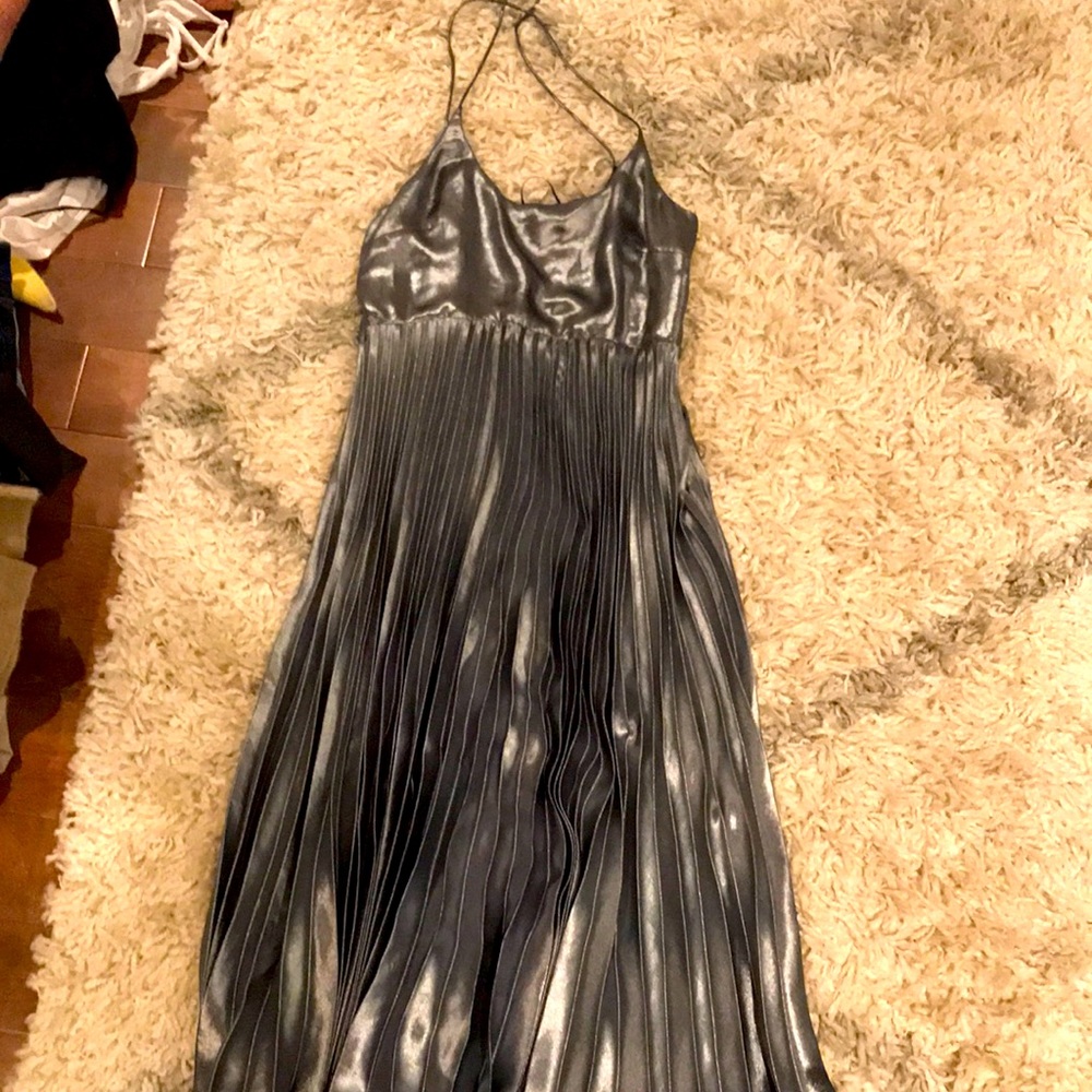 Free people metallic midi dress